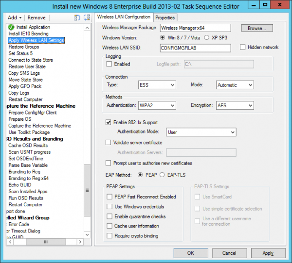 Configure the Wireless Settings